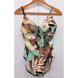 Women's 24 & Ocean One Piece Brown Swimsuit Tropic